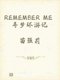 REMEMBER ME 寻梦环游记